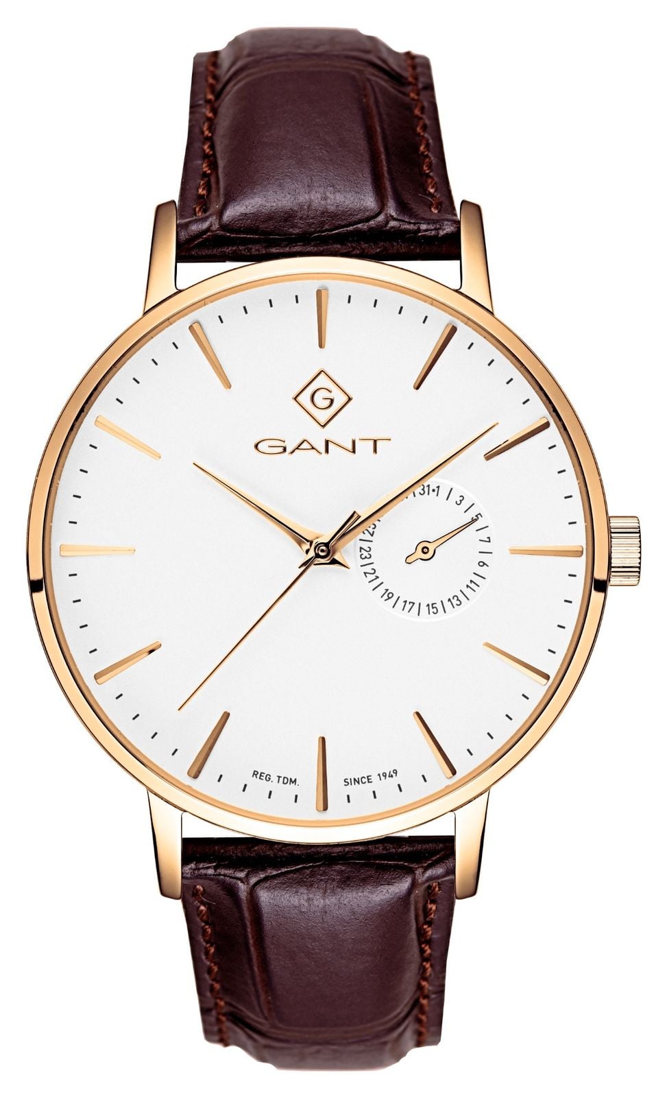 GANT G105006 PARK HILL III (41.5mm) White Dial / Brown Watch