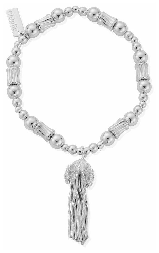 ChloBo SBTRC3454 Corrugated Twist Tassel Of Joy Bracelet Jewellery