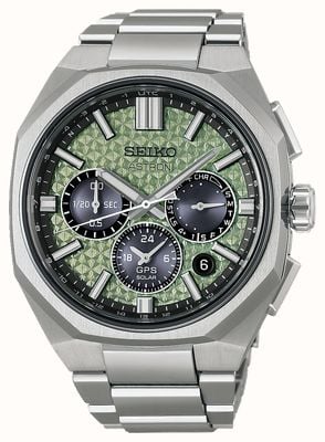 Seiko Astron GPS Solar 2026 Limited Edition (43.4mm) Crystal Green Dial / Titanium Bracelet HAB005J1