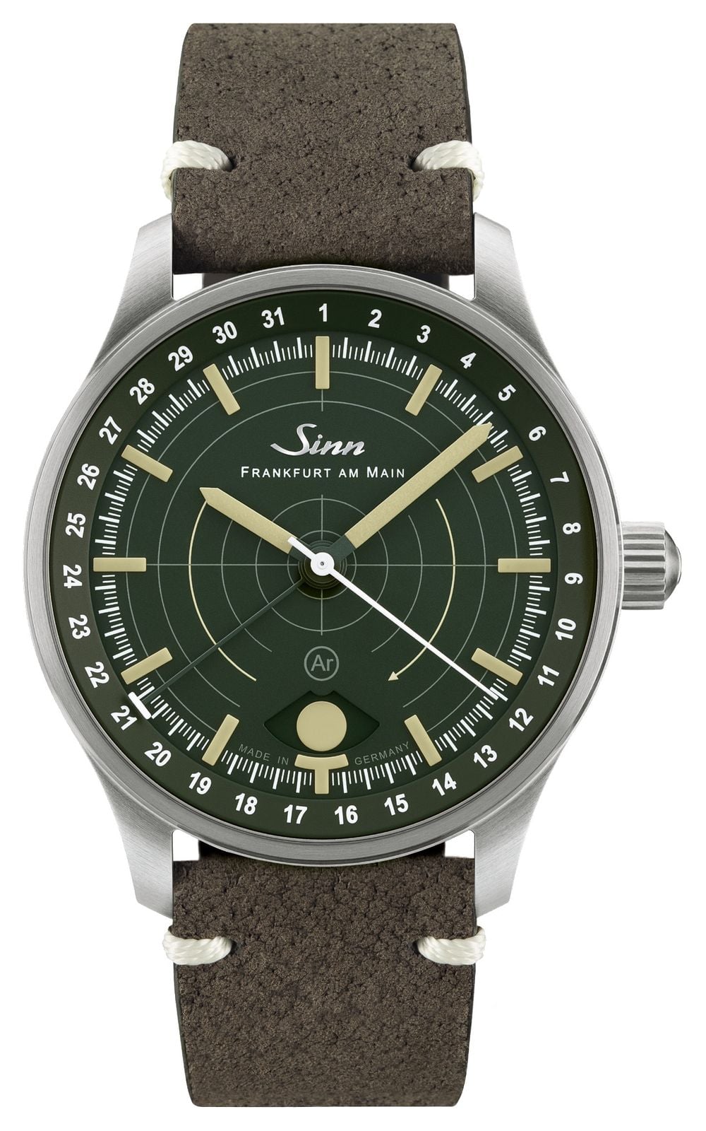 Sinn 308.010 GREY LEATHER 308 Hunting Watch (40mm) Dark