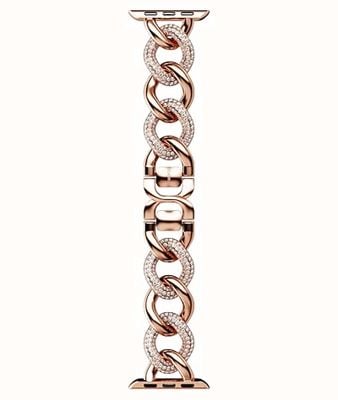 Swarovski Sparkling Chain Strap, For Apple Watch® 40mm & 41mm, Rose Gold 5725785