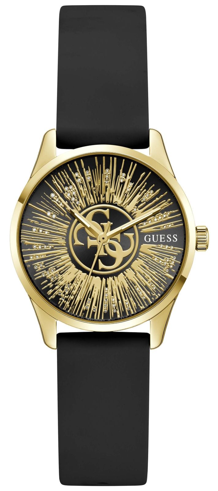 Guess GW1109L2 Women's Celestial G Black Sunray Dial Black Watch