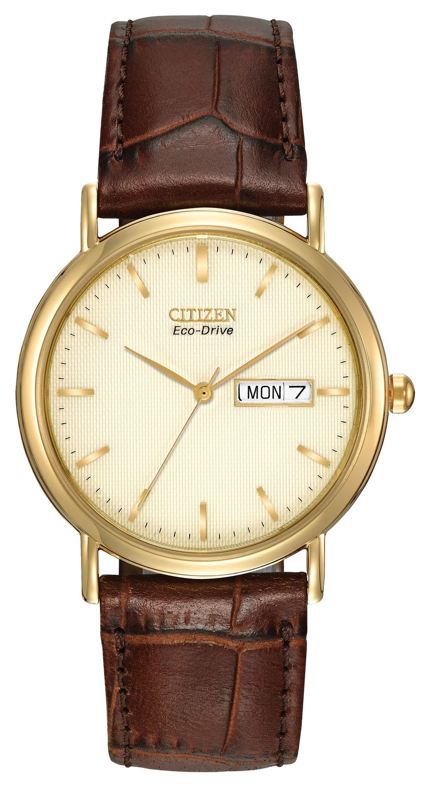 Citizen BM8242-08P Men’s Brown Strap Champagne dial watch