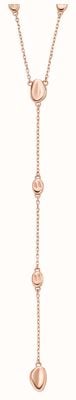 Skagen Women's Anja Pebbles Rose Gold-Tone Stainless Steel Y-Shaped Necklace SKJ1845791