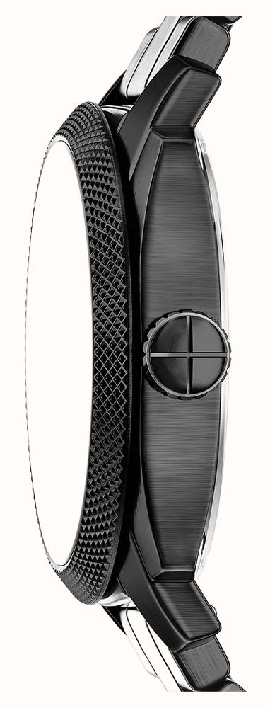 Fossil Machine 41 mm Three-Hand Date Black Stainless Steel Watch FS6186 - alternate view 4