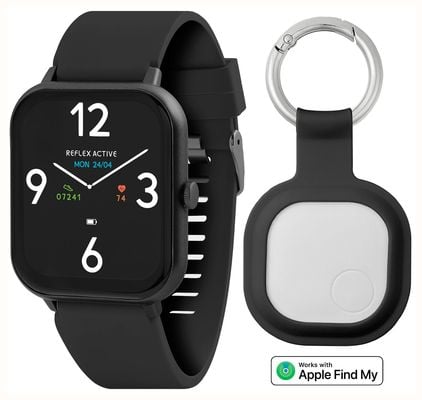 Reflex Active Series 17 Watch & ActiveTag Gift Set (38mm) Digital Dial / Black Silicone Strap RA17-2164-ATSET