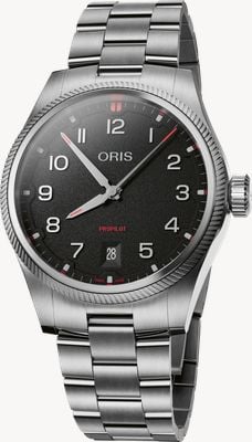 ORIS ProPilot Date Automatic (41mm) Textured Black Dial / Stainless Steel Bracelet 01 733 7805 4164-07 8 20 04LC