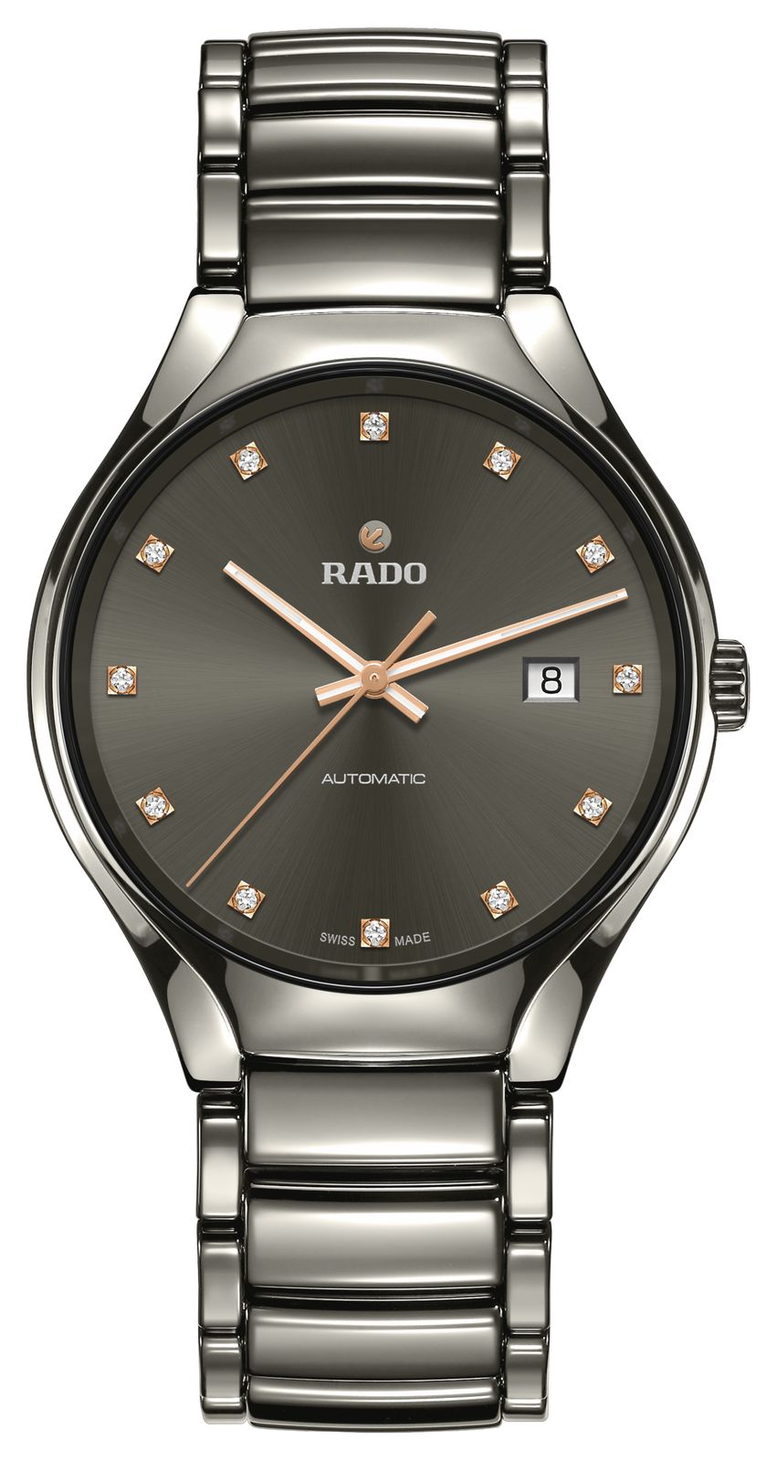 RADO R27057732 True Round Automatic Diamonds (40mm) Grey Watch