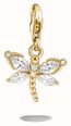 Thomas Sabo Gold-Tone Dragonfly Charm with white zirconia 1872-M01-14