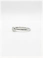 James Moore & Co Round Brilliant Natural Diamond 18ct White Gold Solitaire Rubover Setting Ring J49572 - alternate view 2