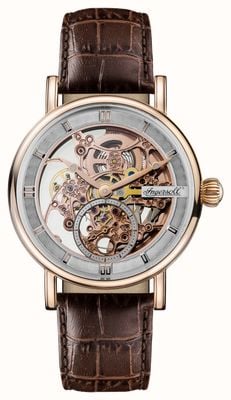 Ingersoll THE HERALD 1892 Automatic (40mm) Skeleton Dial / Brown Leather Strap I00401B