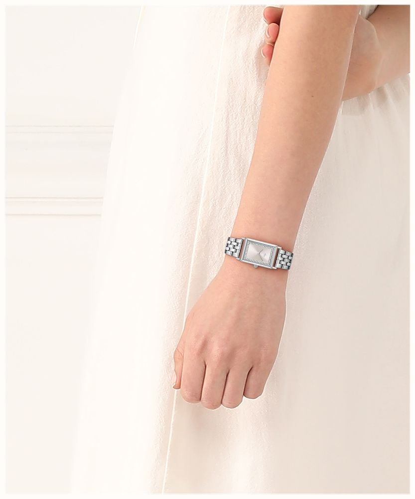 Lacoste Catherine Quartz (20.7x28.3mm) Pink Sunray Dial / Stainless Steel Bracelet 2001487 - alternate view 4