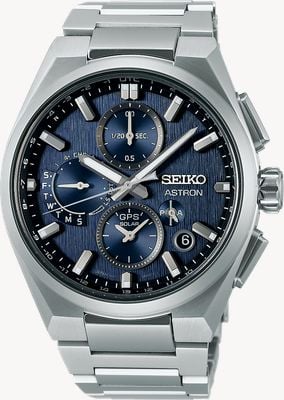 Seiko Astron GPS Solar 5X Dual-Time Chronograph In Infinite Blue SSH161J1