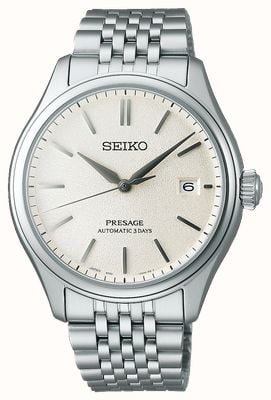 Seiko Presage Classic Series ‘Shiro-iro’ (40.2mm) White Dial / Stainless Steel Bracelet SPB463J1