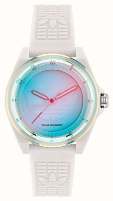 Adidas PROJECT FOUR SOLAR (41mm) White Dial / White Resin Strap AOST25532