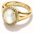 Thomas Sabo Halo ring with mother-of-pearl and white zirconia TR2542-M01-14-54 - alternate view 2