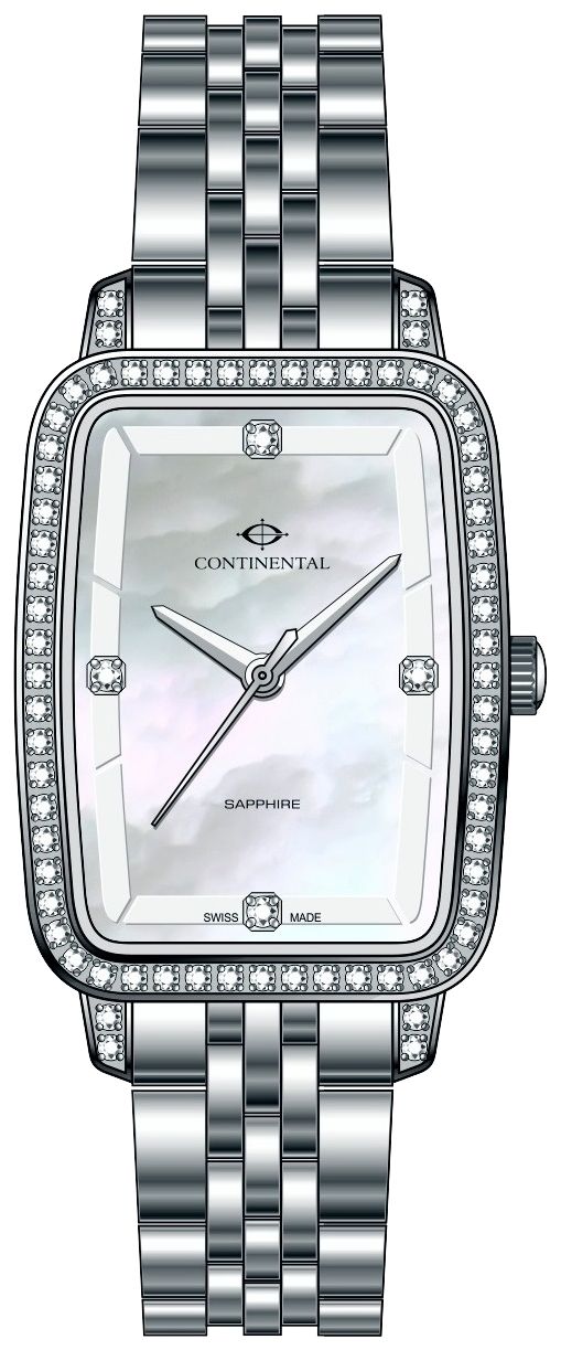 Continental 20351-LT101501 Crystal Tonneau (19mm) Mother-of- Watch
