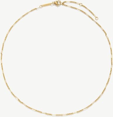 D.LOUISE Gold Plated Fine Figaro Chain