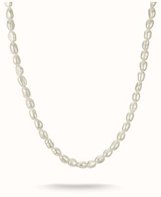 Thomas Sabo Pearl Beaded necklace With Recycled Sterling Silver KE2383-082-14-L45V