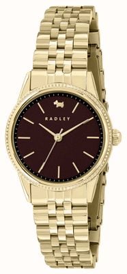 Radley Women's (28mm) Dark Purple Dial / Gold-Tone Stainless Steel Bracelet RY4644