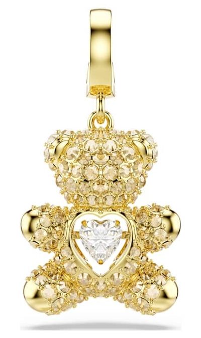Swarovski 5743147 Idyllia Charm Mixed cuts, Teddy, 18k Gold Jewellery