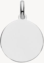 Silver 15mm Round Disc - Engraveable G61031