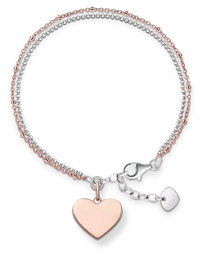 Thomas Sabo LBA0102-415-12-L19,5V Bracelet Heart Rose Gold Jewellery