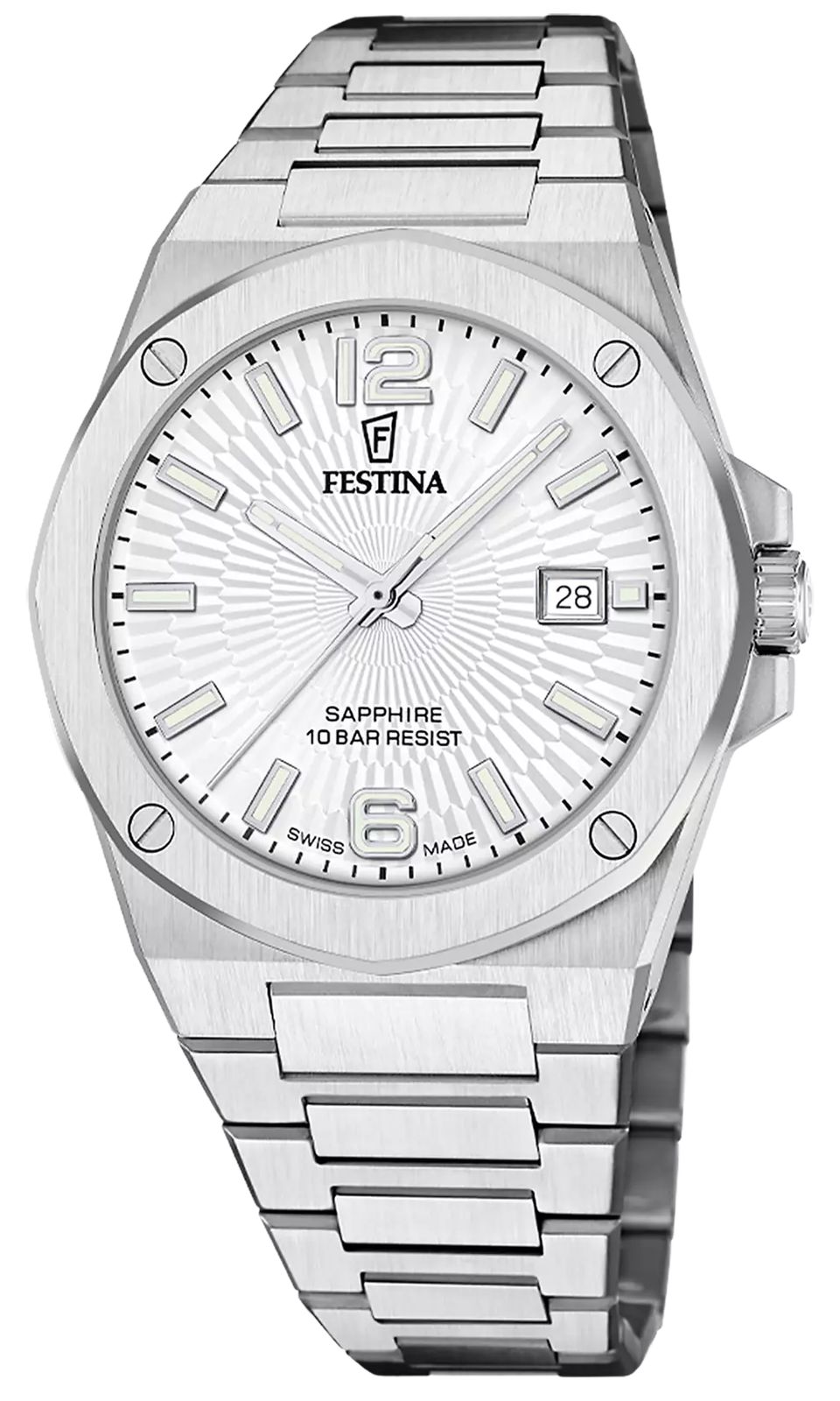 Festina F22000/1 Swiss Made VallÃ©e Quartz (42mm) Silver Watch