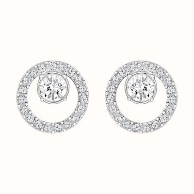 Swarovski Creativity White Crystal Circle Stud Earrings 5201707