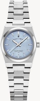 Jacques Du Manoir Horizon Three-Hand Quartz (25mm) Light Blue Dial / Stainless Steel Bracelet JWL05602