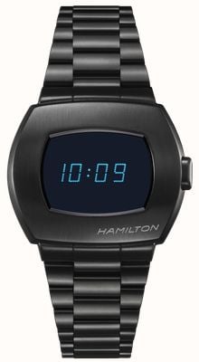 Hamilton American Classic PSR Digital Quartz (41mm) Black Dial / Black PVD Stainless Steel Bracelet H52404131