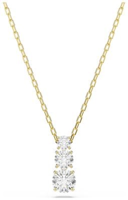 Swarovski Stilla Attract Pendant Round Cut, White, Gold-tone Plated 5723298
