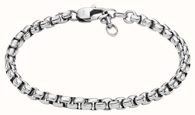 Fossil All Stacked Up Stainless Steel Chain Bracelet JF04562040