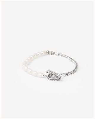 Buddha To Buddha Barbara Pearl Bracelet Sterling Silver Freshwater Pearls Size E 193mm 001J011391305