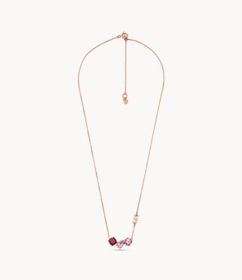 Michael Kors KORS BRILLIANCE | 14ct Rose Gold Plated Sterling Silver Pendant Necklace MKC1543BH791