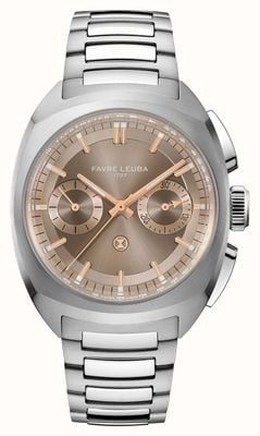 Favre Leuba Chief Chronograph Automatic (41mm) Dune Sunray Dial / Stainless Steel Bracelet 00.20101.113.08.200