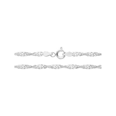 Treasure House G1104/22 Silver Singapore 22" Chain Jewellery