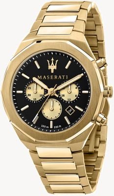 Maserati Stile Chronograph Men's Yellow Gold Plated R8873642001