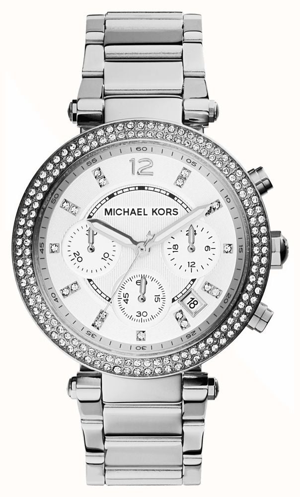 Michael Kors Women s Parker Crystal Set Chronograph Watch MK5353 First Class Watches