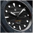 Bremont Supermarine Full Ceramic Deep Blue Limited Edition (43mm) Black 3D Pattern Dial / Blue Hybrid Strap SM43-DT-BLCER-BK-L-S - alternate view 4