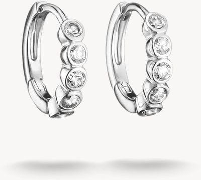 Thomas Sabo sterling silver earrings with white stone CR777-051-14