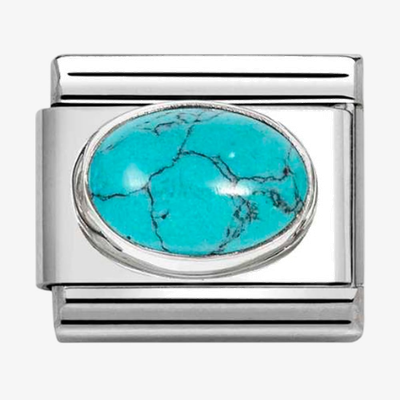 Nomination Classic Veined Turquoise Stone Charm 330510/49