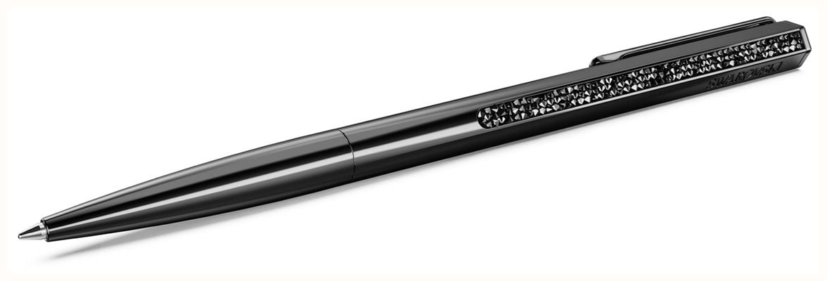 Swarovski Crystal Shimmer Ballpoint Pen Black Lacquered Black Crystals 5678184