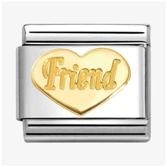 Nomination 030162/76 Classic Friend 18ct Gold Charm Jewellery