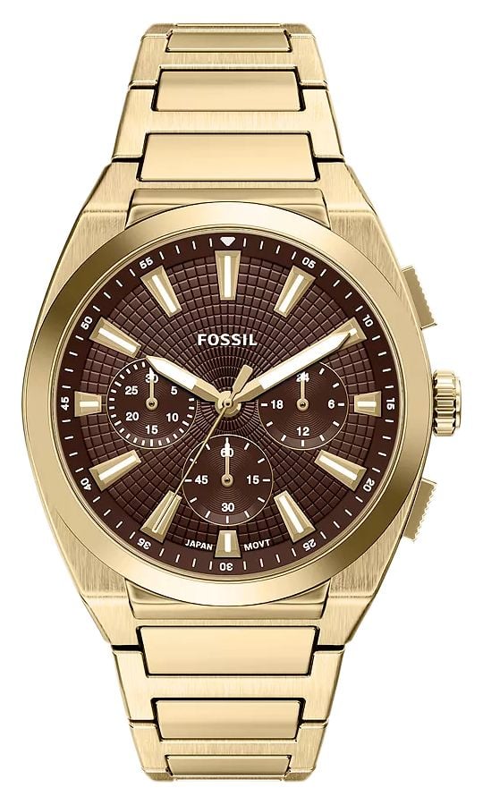 Fossil FS6184 Everett 44 mm Chronograph Gold-Tone Stainless Watch