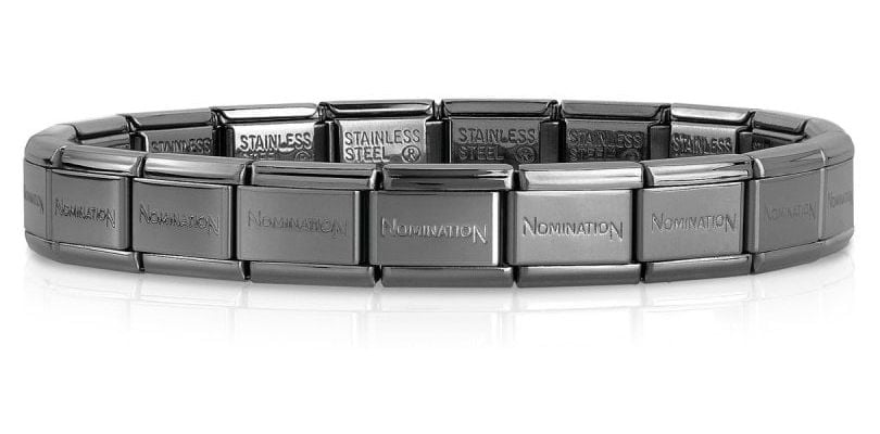 Nomination 030001/SI/002-15 Gun Metal Base Bracelet (15 Jewellery