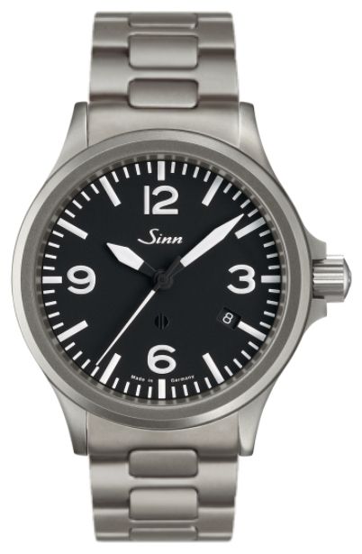 Sinn 856.011 TWO LINK BRACELET 856 (40mm) Black Dial / Watch