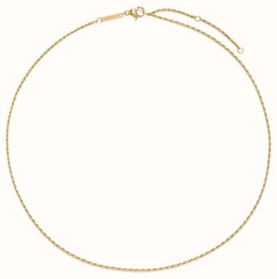 D.LOUISE 14ct Yellow Gold PVD Fine Rope Chain Necklace NAN-10-55