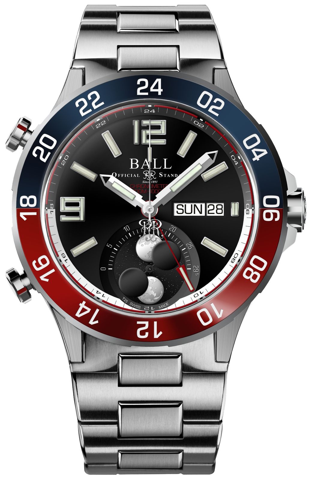 Ball Company DG3220A-S1CJ-BK Roadmaster Marine GMT Watch - Ball Watch Company - Modalova