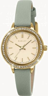 Radley Women's Light Green Leather Strap | Gold Dial RY21970